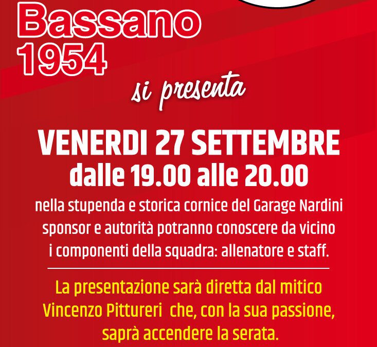 HOCKEY BASSANO 1954 SI PRESENTA AL GARAGE NARDINI